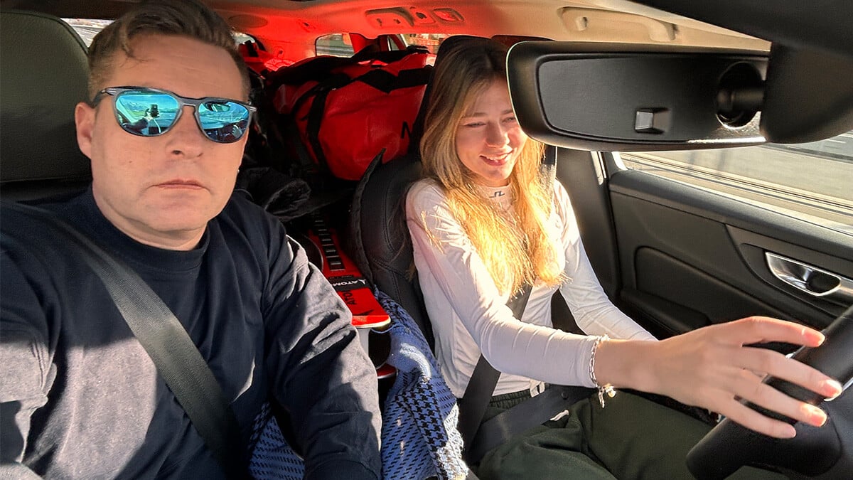 Autofahrt mit Eliane und Marcel