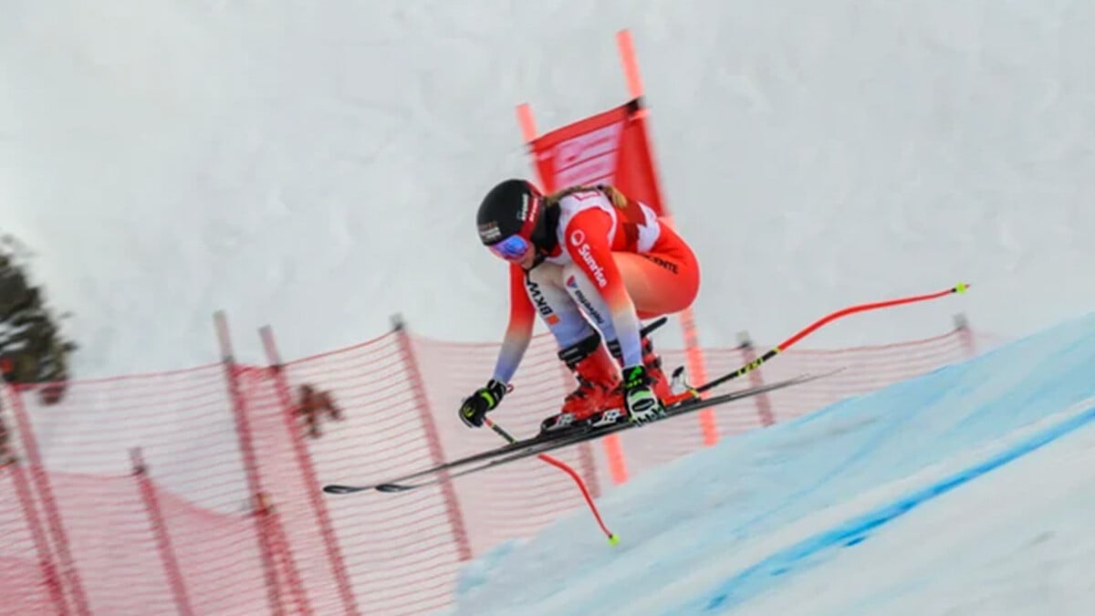 Eliane über Sprung